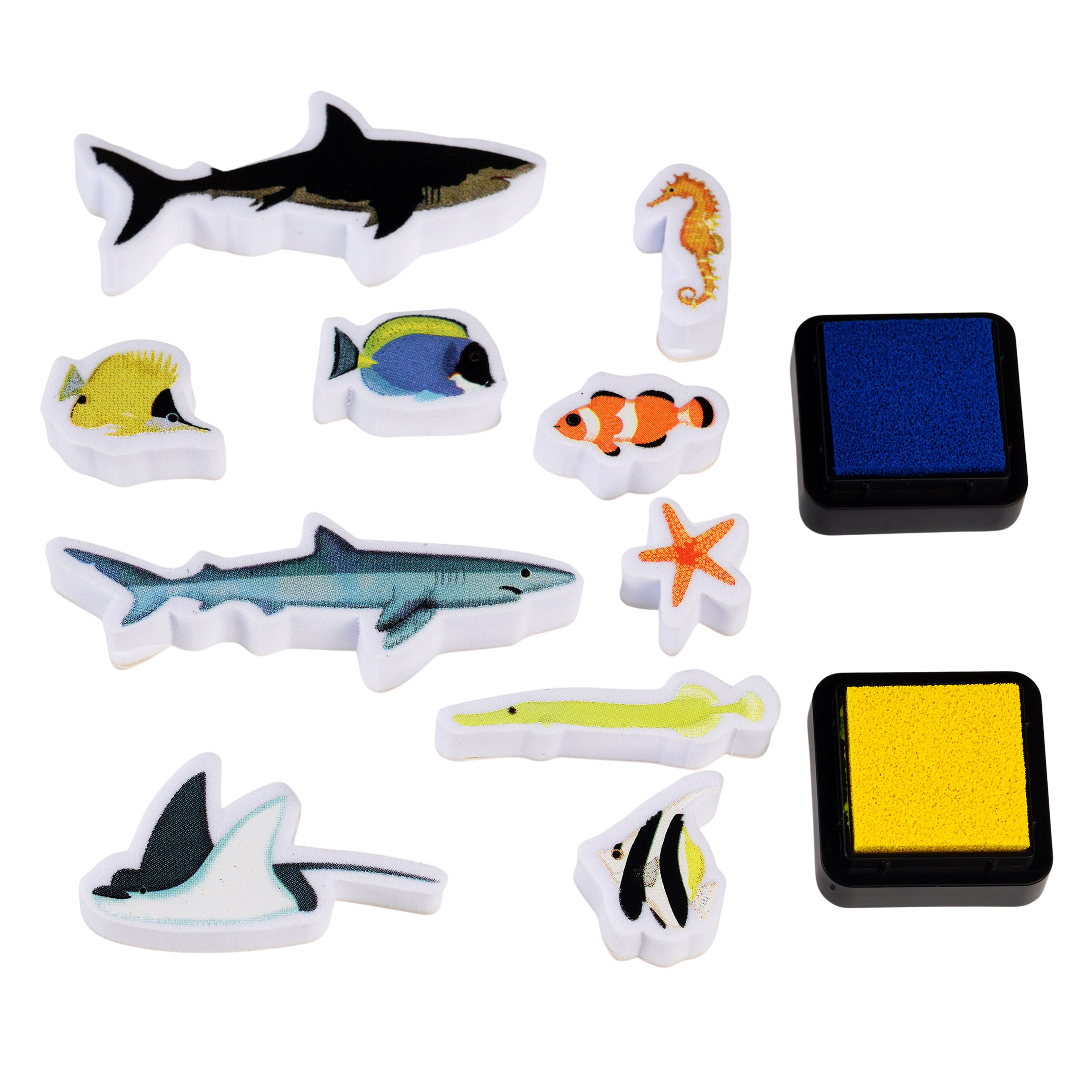 set of mini stamps - ocean animals