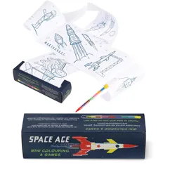 mini colouring and games - space age mini colouring and games - space age