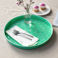 round enamel trinket tray (30cm) - green