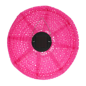 lanterne solaire d'extérieur ovni - fuchsia