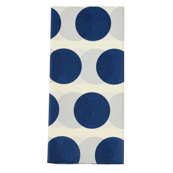 papier de soie spotlight bleu marine sur blanc (10 feuilles)