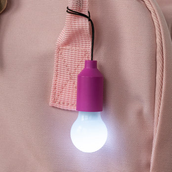 porte-clés ampoule, nuances assorties - rose