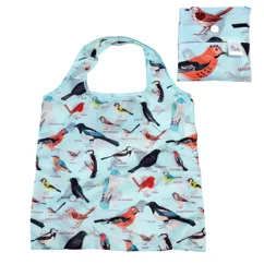 recycled foldaway shopper bag - garden birds