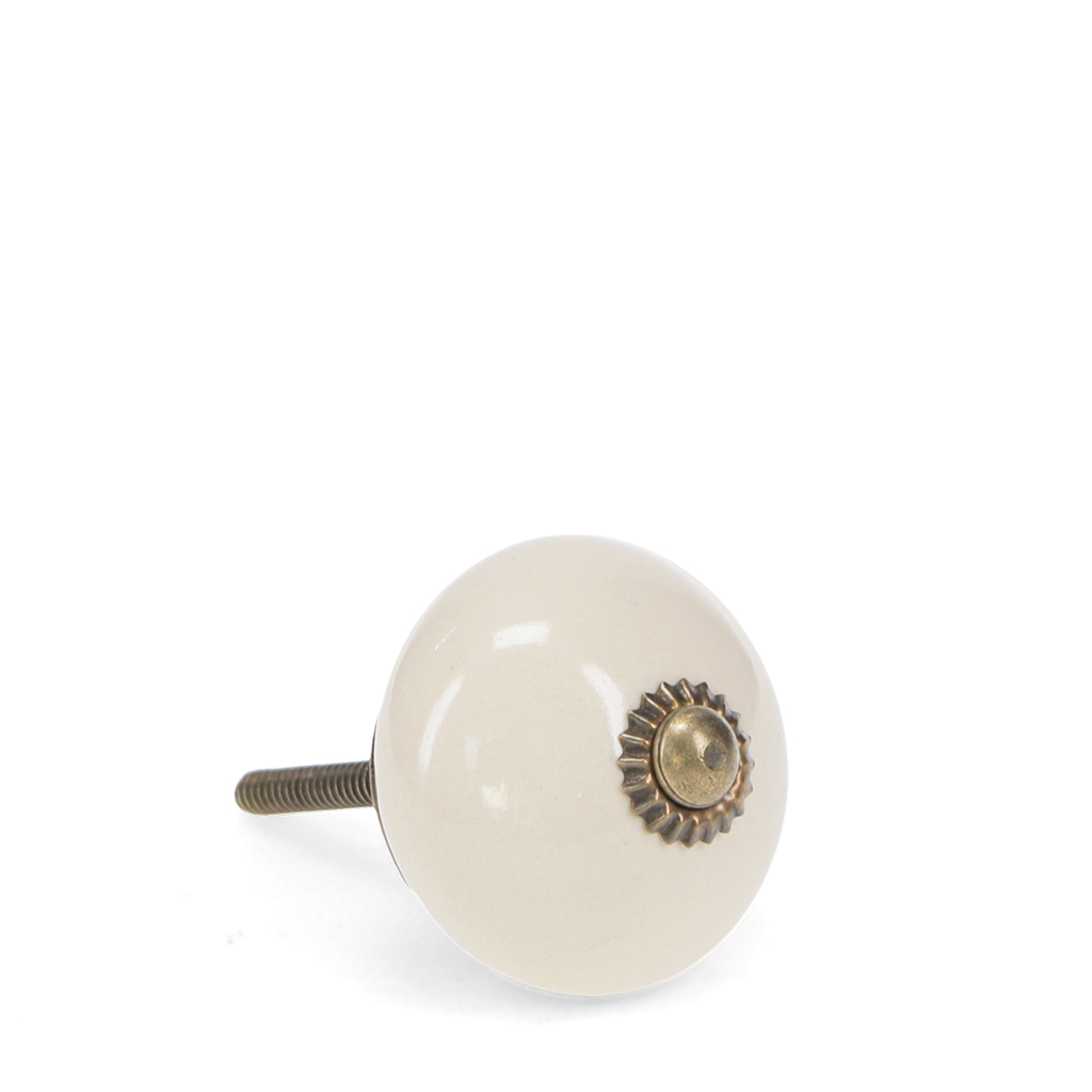 ceramic drawer knob - cream