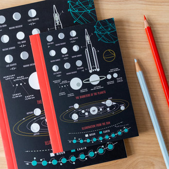 a5 notebook - space