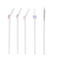 glass straws with cleaning brush (set of 4) - bows