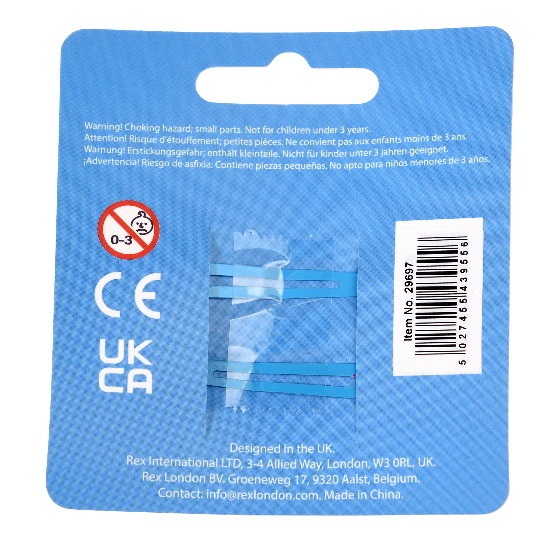 glitter hair clips (set of 2) - ice lolly