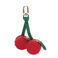 cherries coin purse key chain