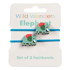 elastiques a cheveux elephant wild wonders (lot de 2)