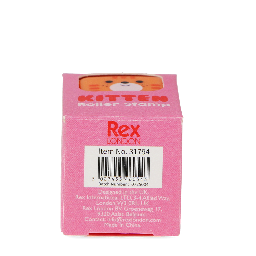 roller stamp - kitten