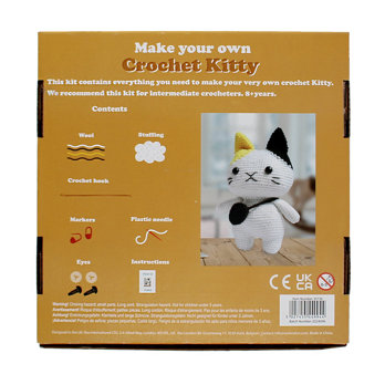 make your own crochet animal kit - cat