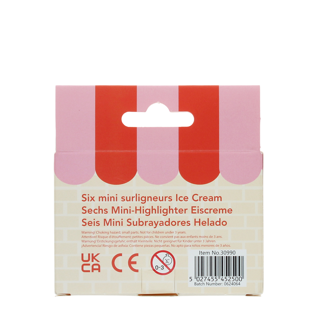 mini-highlighter (4-er set) - eiscreme