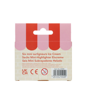 mini-highlighter (4-er set) - eiscreme