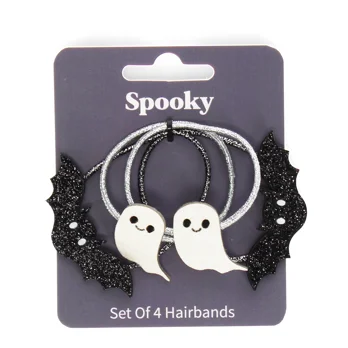 elastiques à cheveux pailletés (lot de 4) - spooky elastiques à cheveux pailletés (lot de 4) - spooky