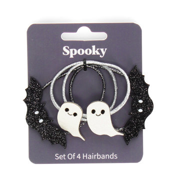glitter hairbands (set of 4) - spooky