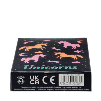 glow in the dark stick-on shapes (box of 24) - unicorns