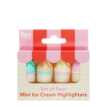 mini-highlighter (4-er set) - eiscreme