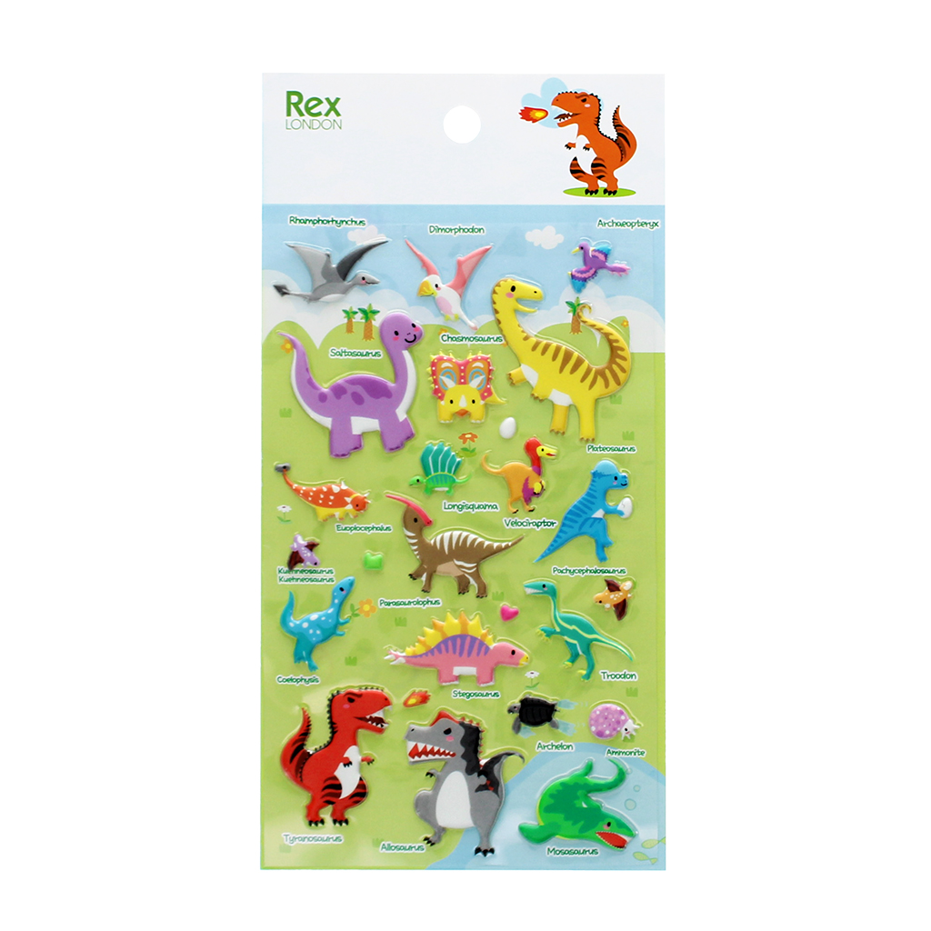 3d puffy stickers - dinosaurs