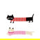 hair clips (set of 2) - cats