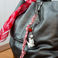 keyring bag charm - strawberry pup