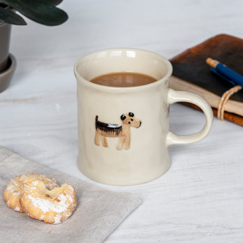 stoneware mug 400ml - dog