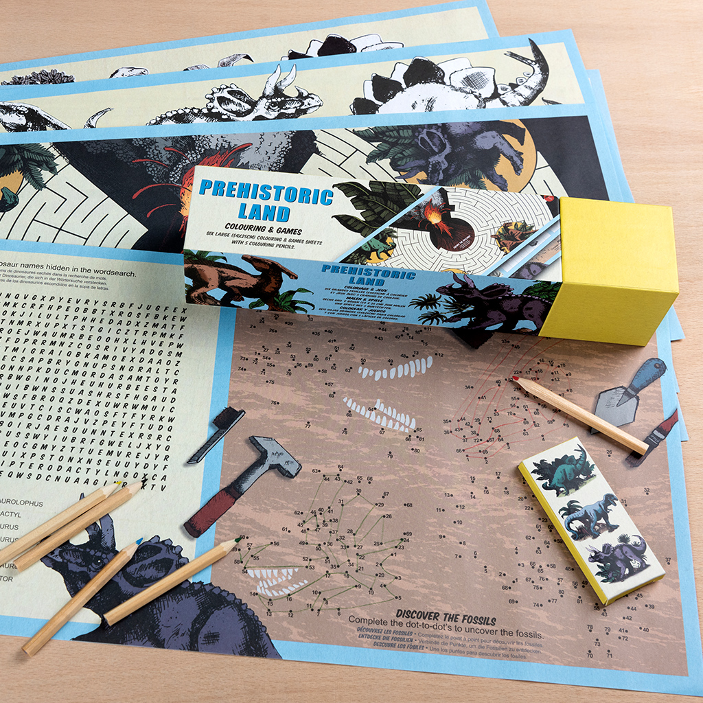 coloriage et jeux prehistoric land