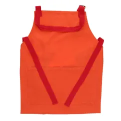 two-tone utility apron - coral two-tone utility apron - coral