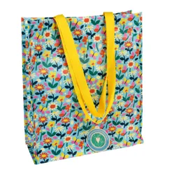 recycled shopping bag - butterfly garden