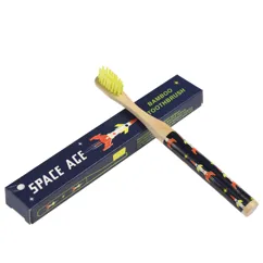 children's bamboo toothbrush - space age