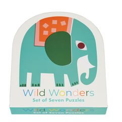 set mit sieben puzzles wild wonders