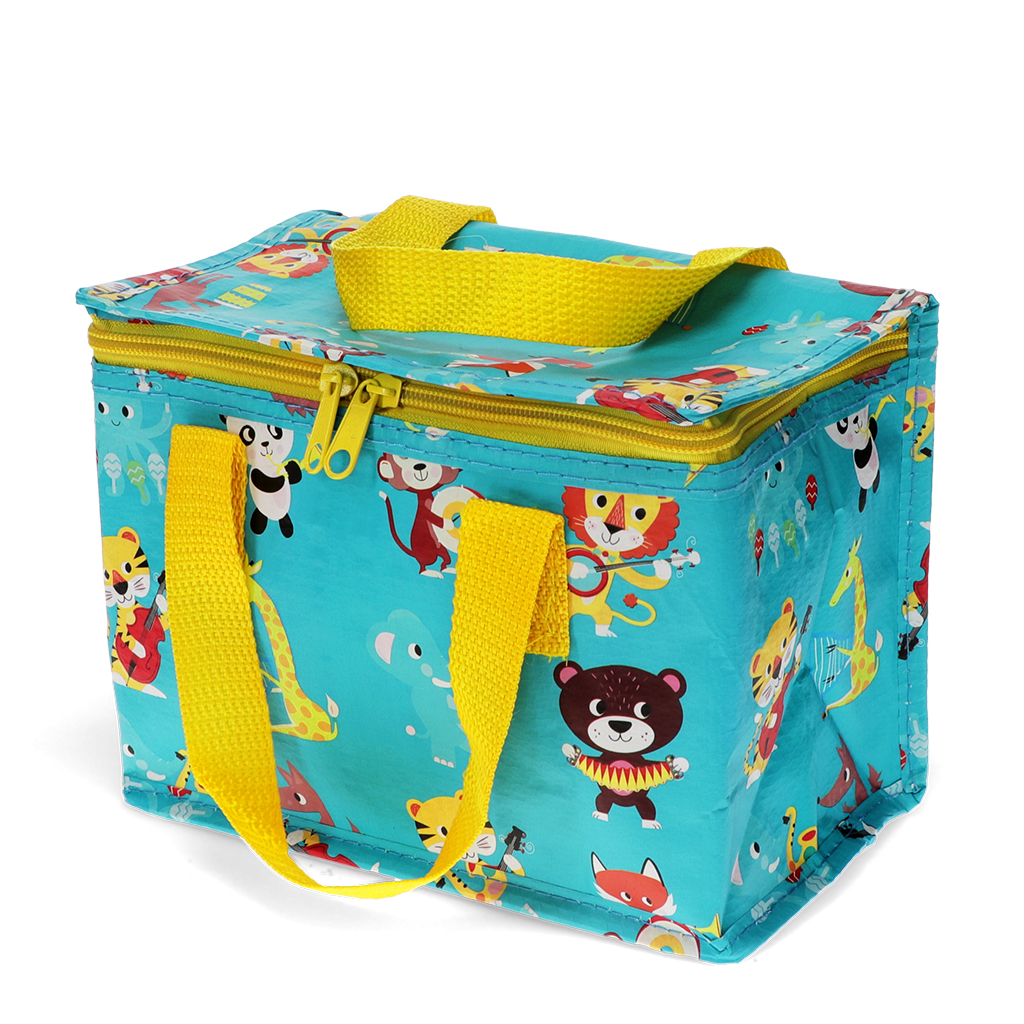 insulated lunch bag - animal band