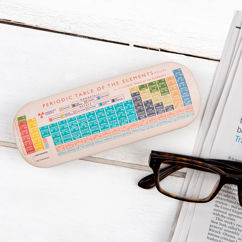 glasses case & cleaning cloth - periodic table