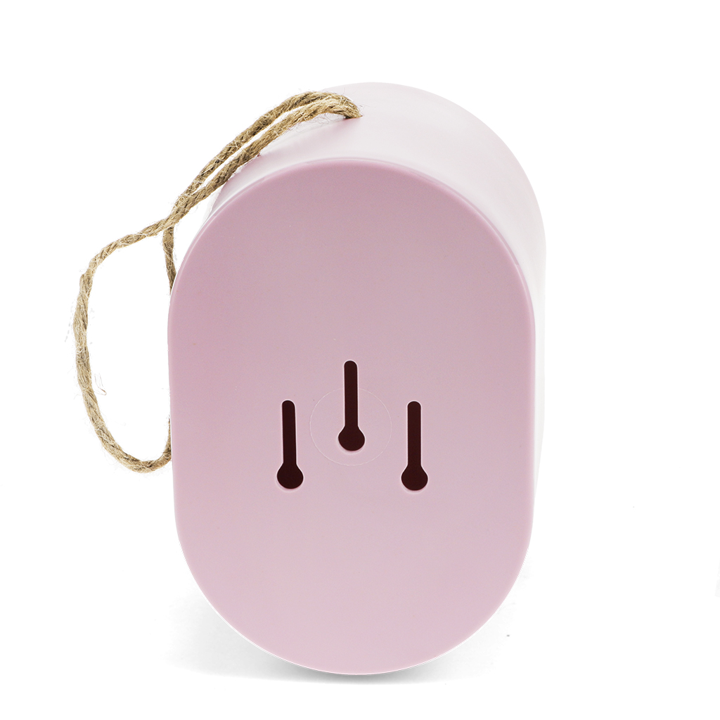 oval bamboo fibre birdhouse - pink