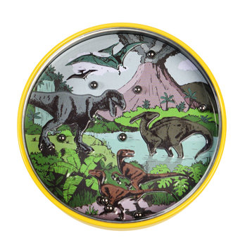 tin tilt puzzle - prehistoric land dinosaur