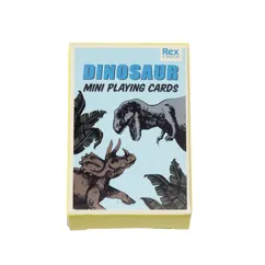 dinosaur mini playing cards - prehistoric land dinosaur mini playing cards - prehistoric land