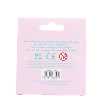 mini surligneurs (lot de 4) - lapin
