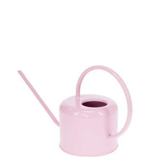 metal watering can 1ltr - light pink