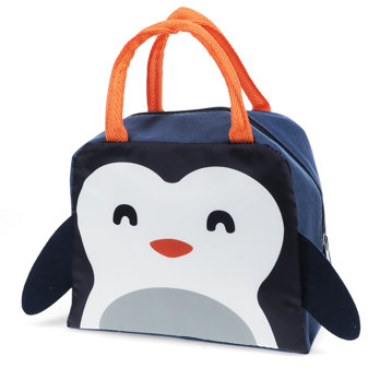 children's insulated lunch bag - penguin