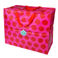jumbo storage bag - red on pink spotlight
