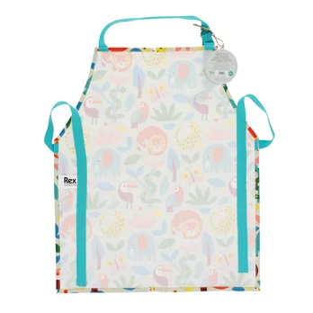 wipeable cotton children's apron - wild wonders wipeable cotton children's apron - wild wonders
