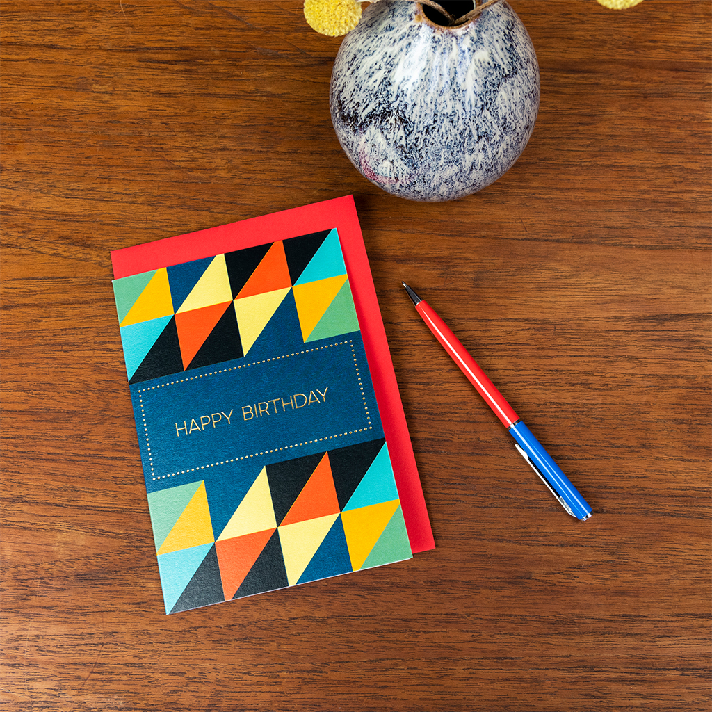 greetings card - geometric