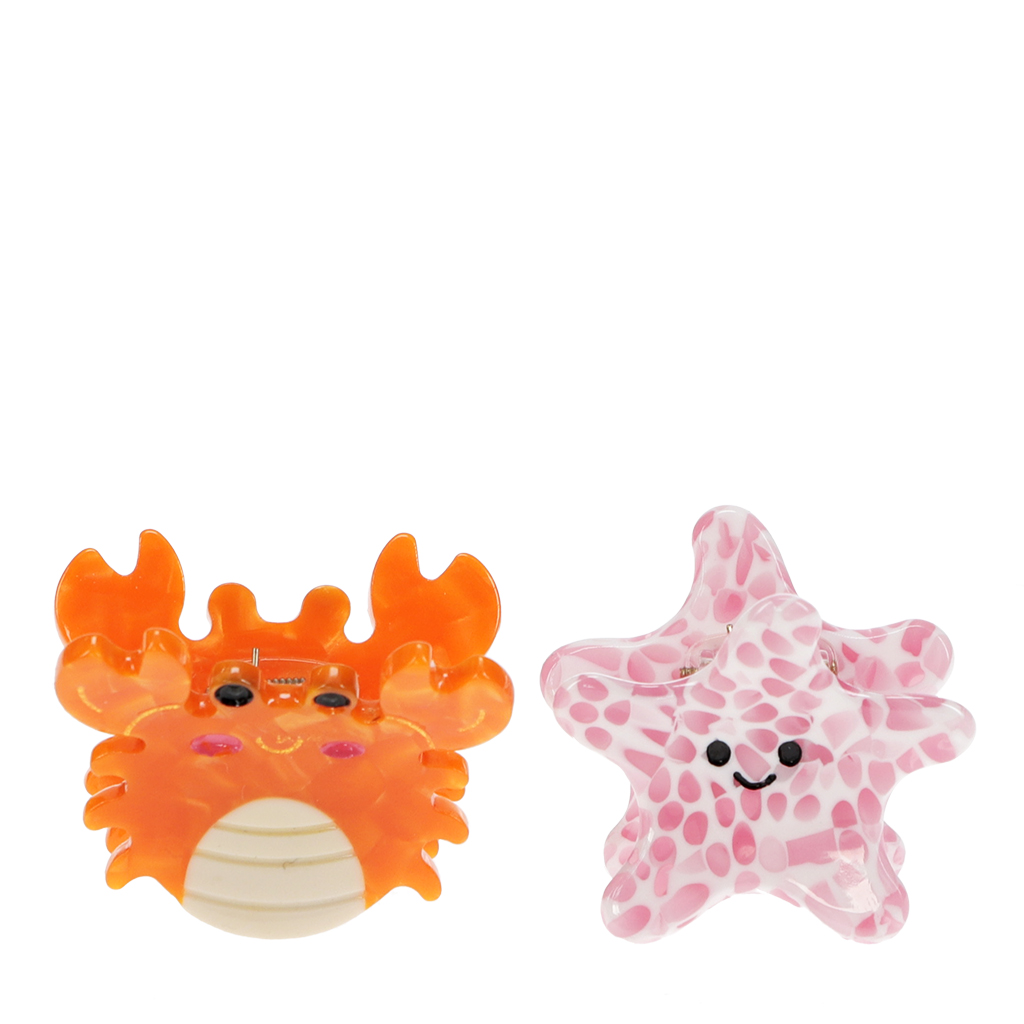 mini pinces à cheveux (lot de 2) - créatures marines