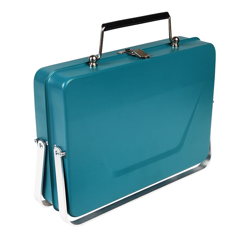 valise portable barbecue - bleu