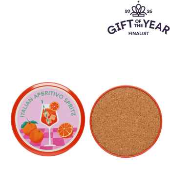 metal coasters (set of 4) - aperitivo spritz