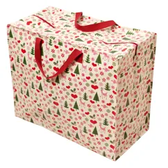 jumbo storage bag - 50s christmas