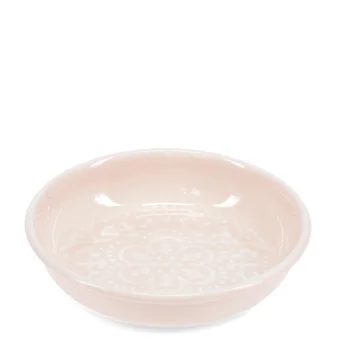 enamel trinket dish - soft pink enamel trinket dish - soft pink