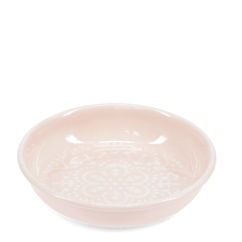 plat à bibelots en émail (10 cm) - rose pâle