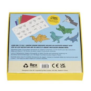children's origami kit - prehistoric land children's origami kit - prehistoric land