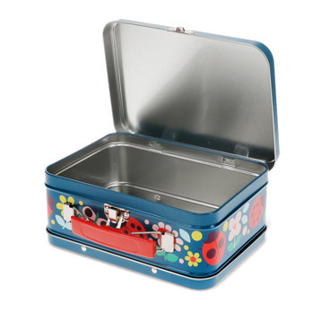 coffret en métal blanc - ladybird