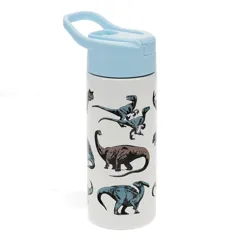 stainless steel bottle with push button lid 500ml - dinosaur stainless steel bottle with push button lid 500ml - dinosaur
